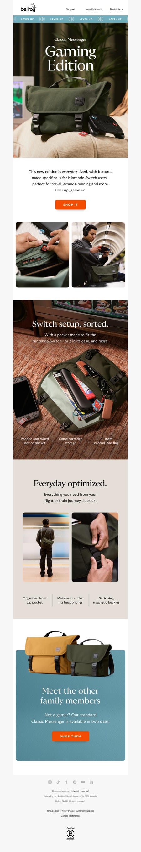 邮件模板创意 Bellroy 128