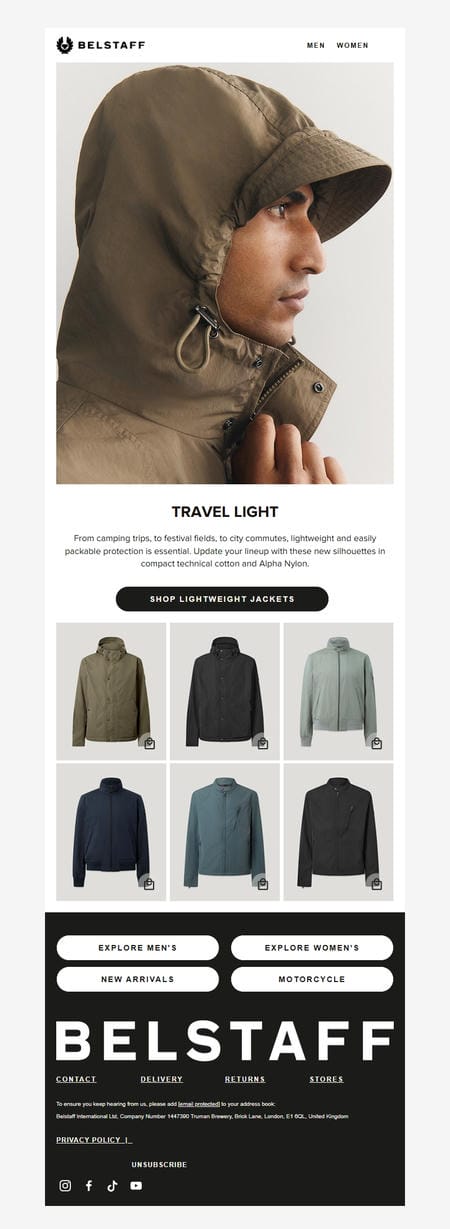 邮件模板创意 Belstaff 218