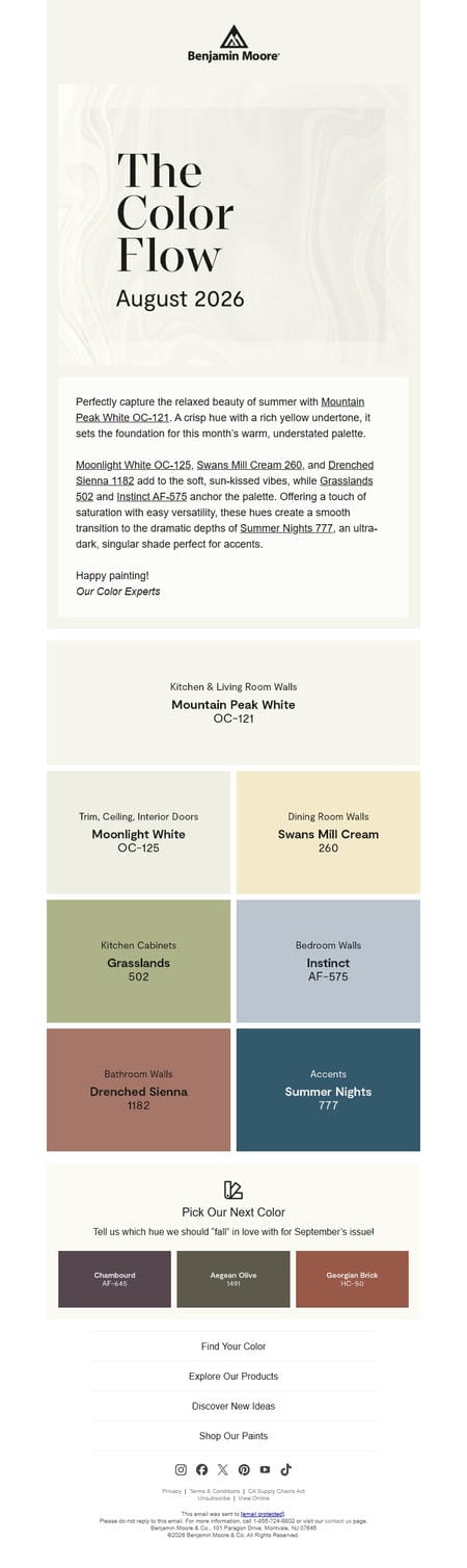 邮件模板创意 Benjamin Moore 59