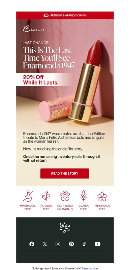 邮件模板创意 Besame Cosmetics 111