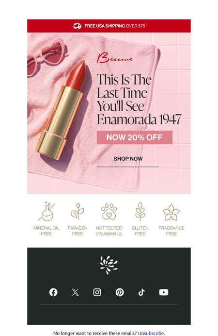 邮件模板创意 Besame Cosmetics 114