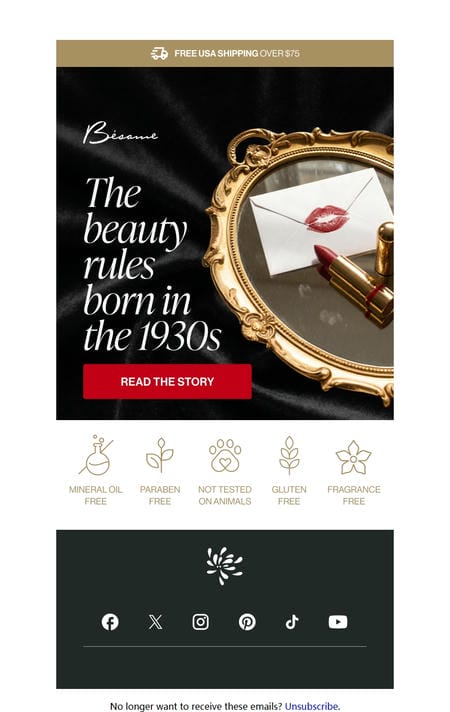 邮件模板创意 Besame Cosmetics 115