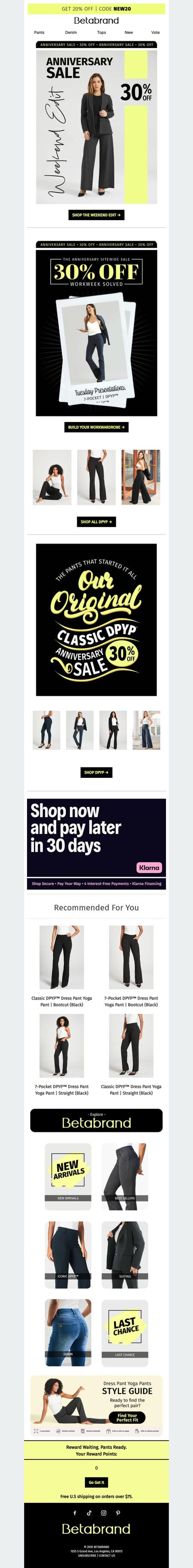 邮件模板创意 Betabrand 317