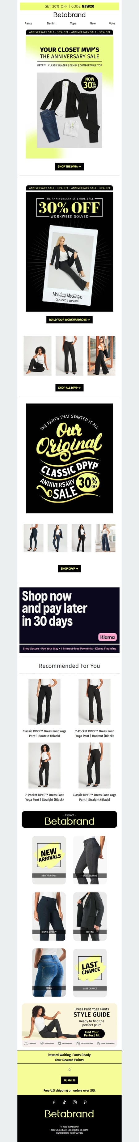 邮件模板创意 Betabrand 319