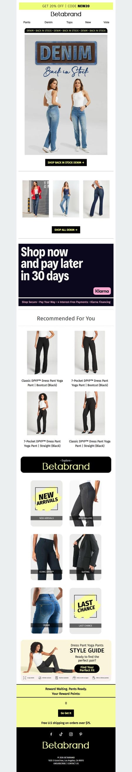 邮件模板创意 Betabrand 322