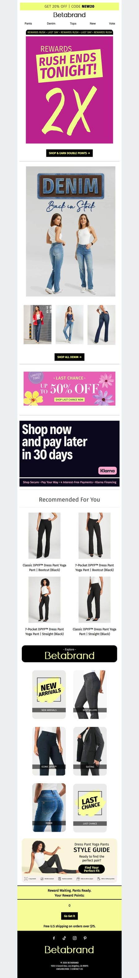 邮件模板创意 Betabrand 327