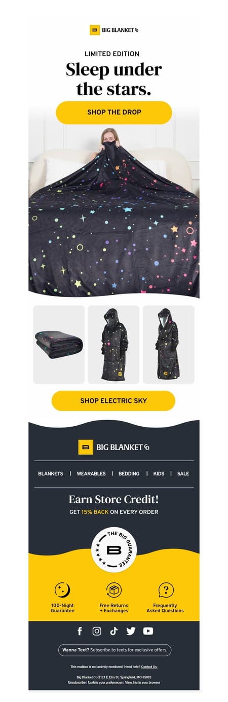 邮件模板创意 Big Blanket Co 166