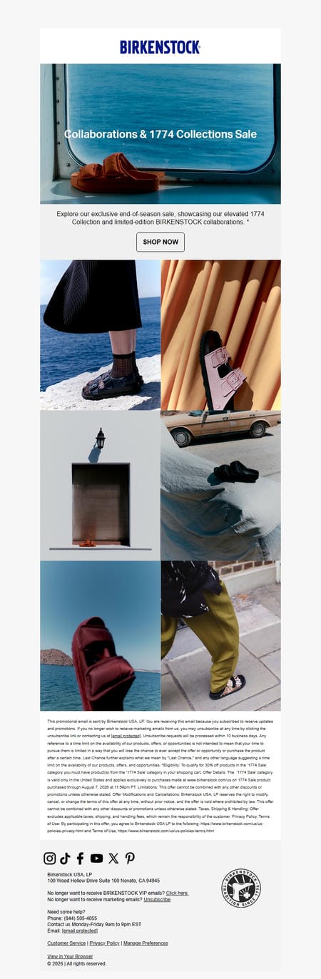邮件模板创意 Birkenstock News 274