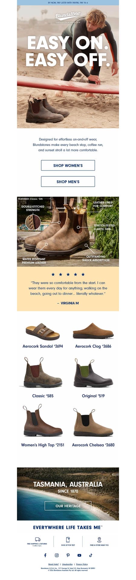 邮件模板创意 Blundstone Usa 124