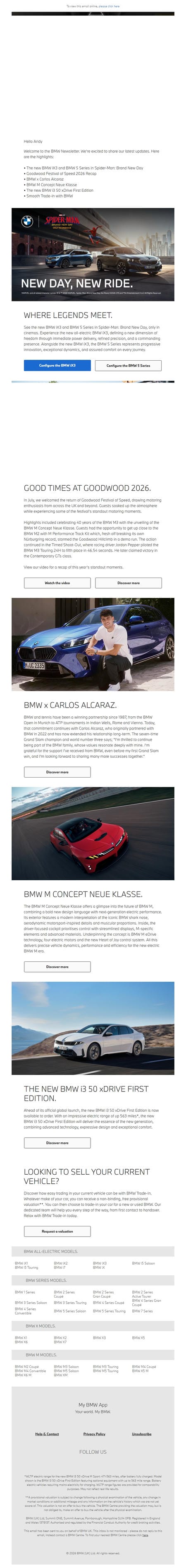 邮件模板创意 Bmw Uk