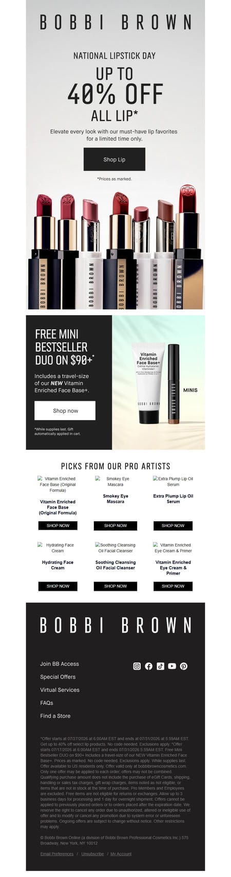 邮件模板创意 Bobbi Brown Cosmetics 297