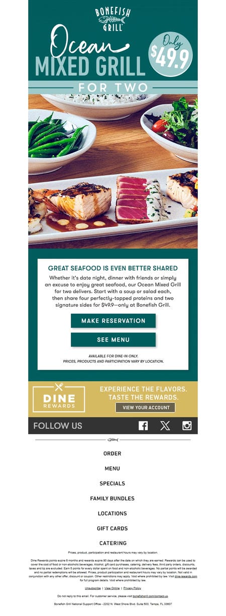 邮件模板创意 Bonefish Grill 178