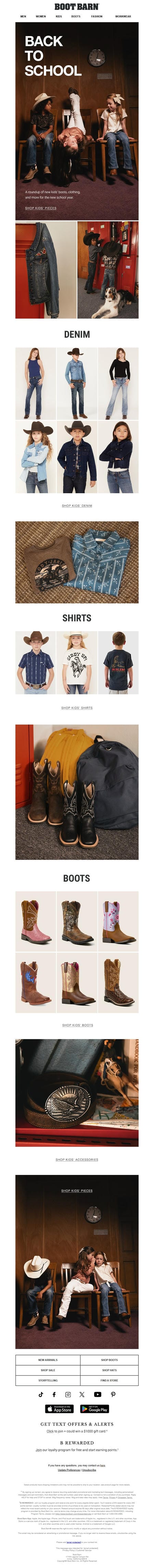 邮件模板创意 Boot Barn 388