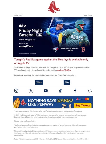 邮件模板创意 Boston Red Sox 20