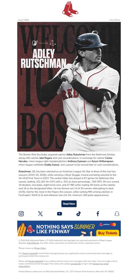 邮件模板创意 Boston Red Sox 22