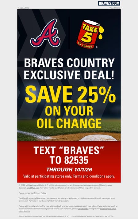 邮件模板创意 Braves Com Partners 16
