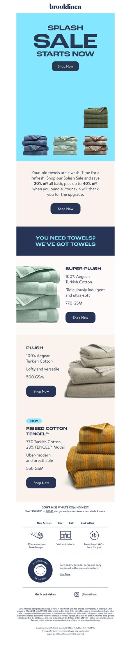 邮件模板创意 Brooklinen 329