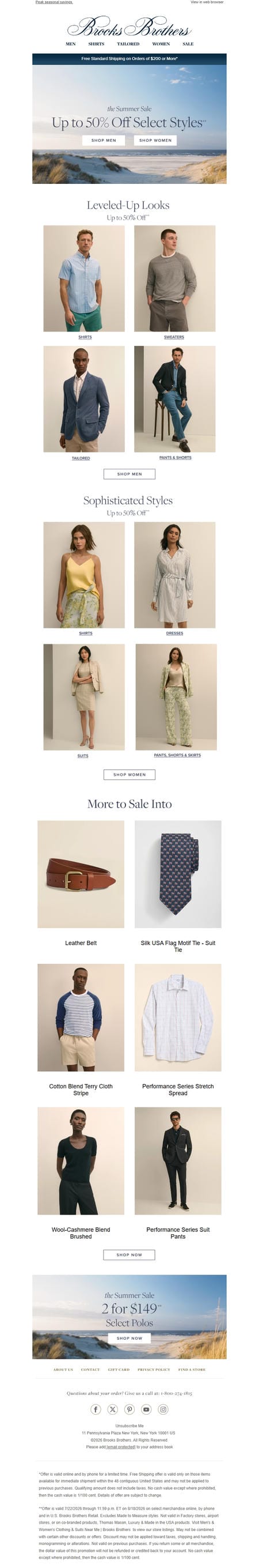 邮件模板创意 Brooks Brothers 338