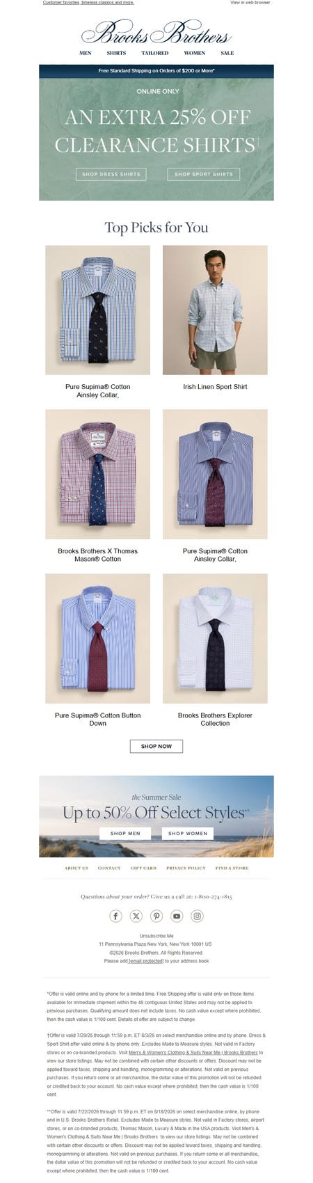 邮件模板创意 Brooks Brothers 353