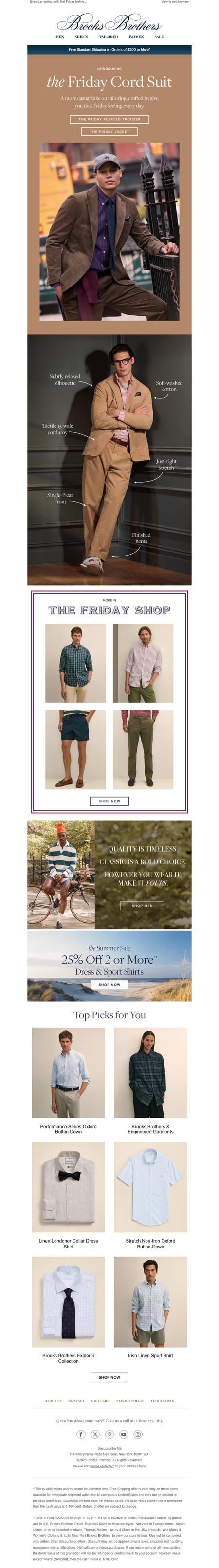 邮件模板创意 Brooks Brothers 358