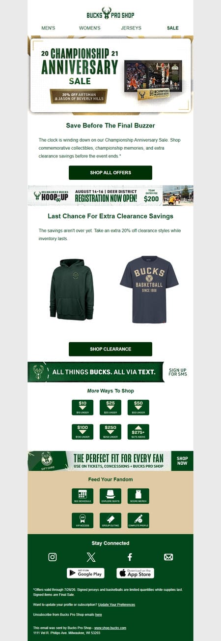 邮件模板创意 Bucks Pro Shop 310