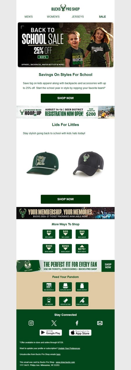 邮件模板创意 Bucks Pro Shop 312