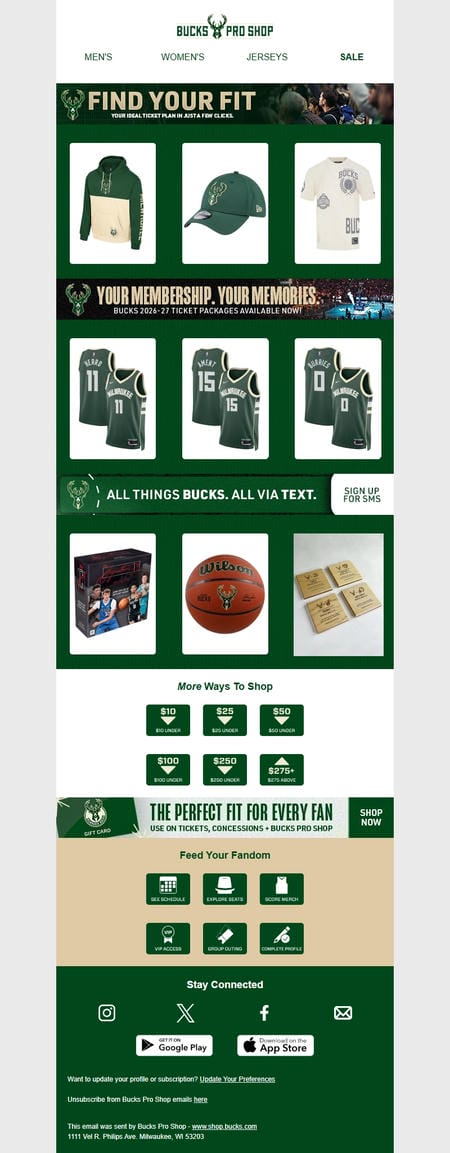 邮件模板创意 Bucks Pro Shop 314