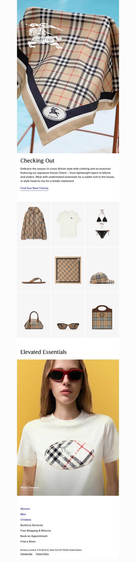 邮件模板创意 Burberry 138