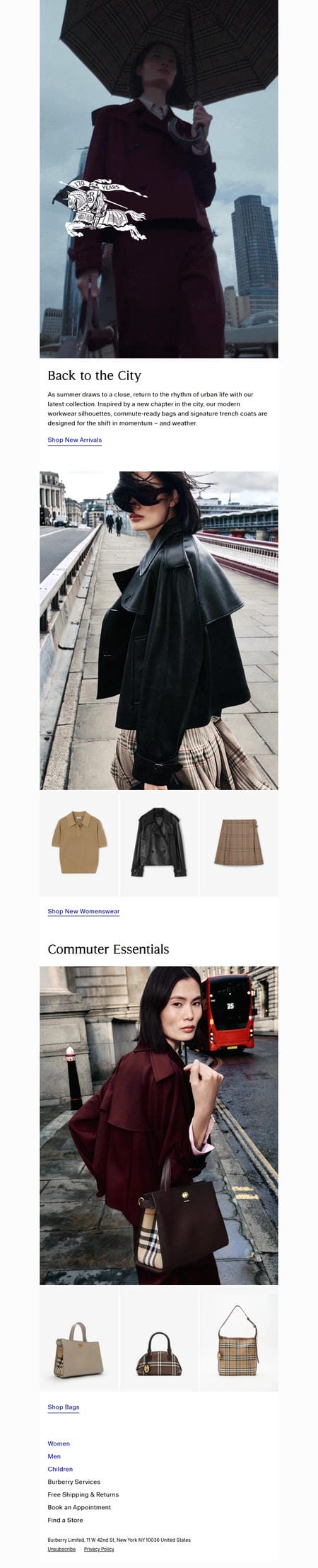 邮件模板创意 Burberry 140