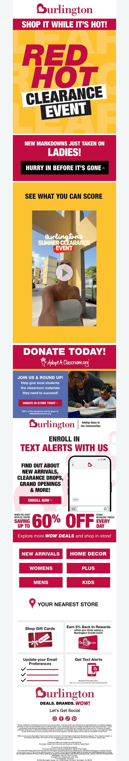邮件模板创意 Burlington 66