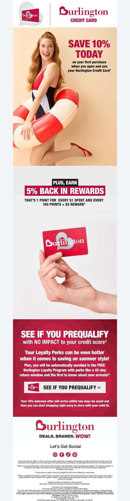邮件模板创意 Burlington Credit Card 4