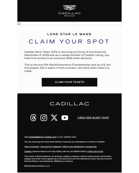 邮件模板创意 Cadillac 17