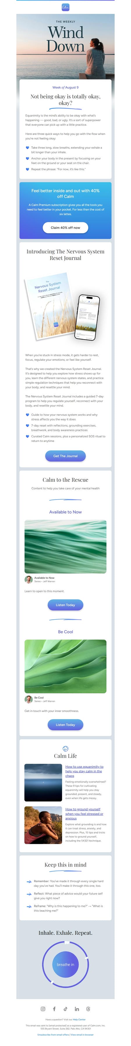 邮件模板创意 Calm 12