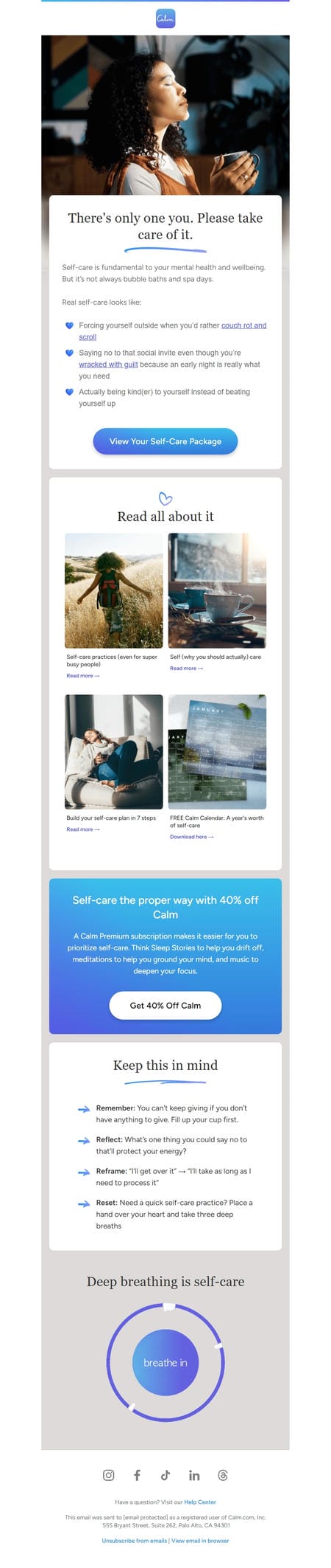 邮件模板创意 Calm 8