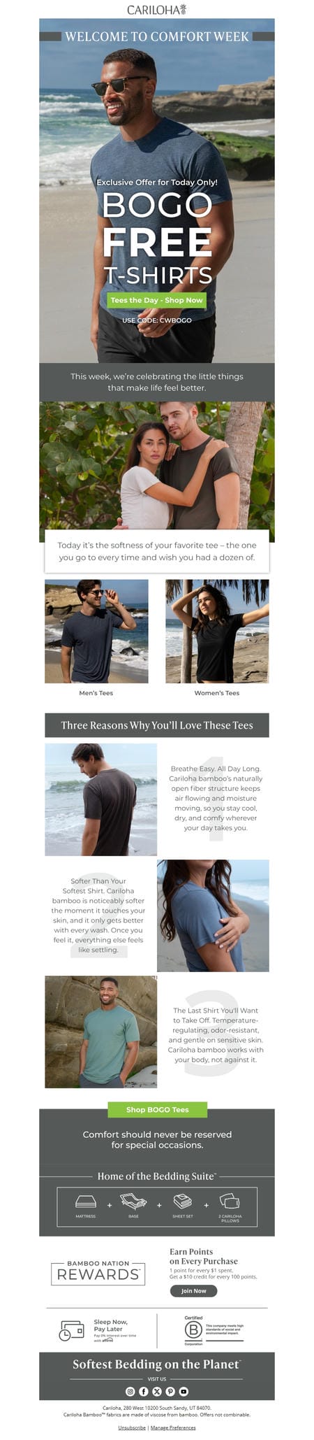 邮件模板创意 Cariloha 70