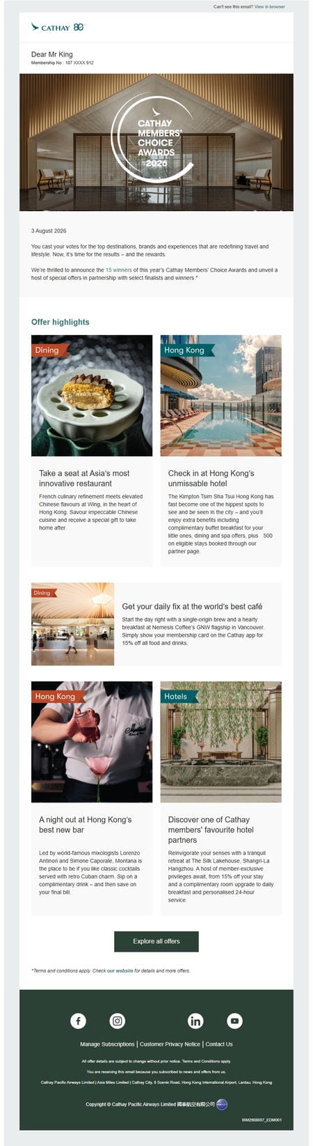 邮件模板创意 Cathay 46