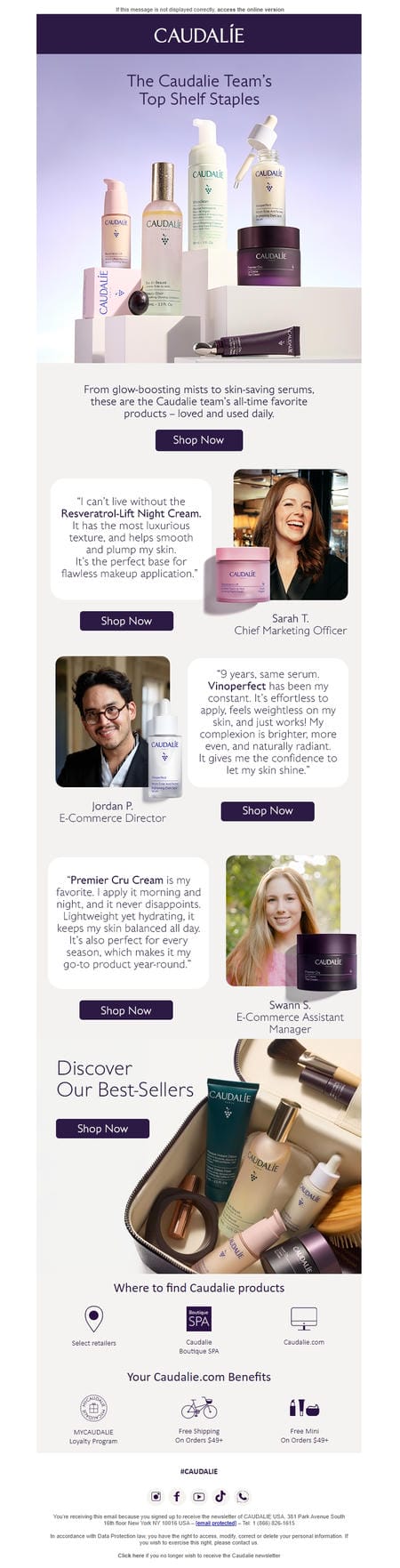 邮件模板创意 Caudalie Usa 30