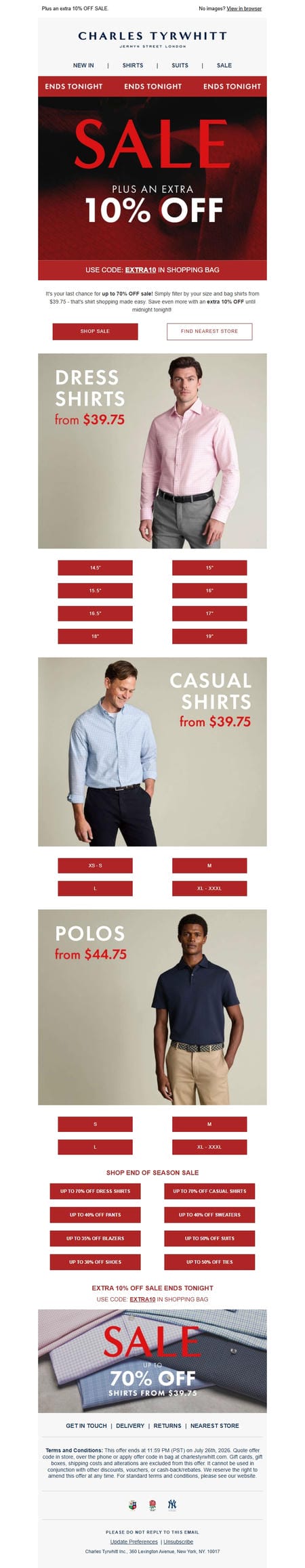 邮件模板创意 Charles Tyrwhitt 46