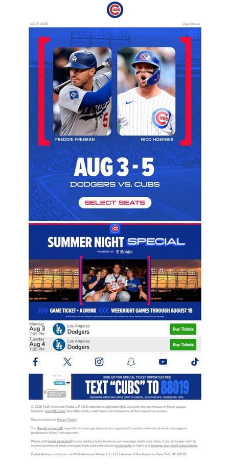 邮件模板创意 Chicago Cubs 41
