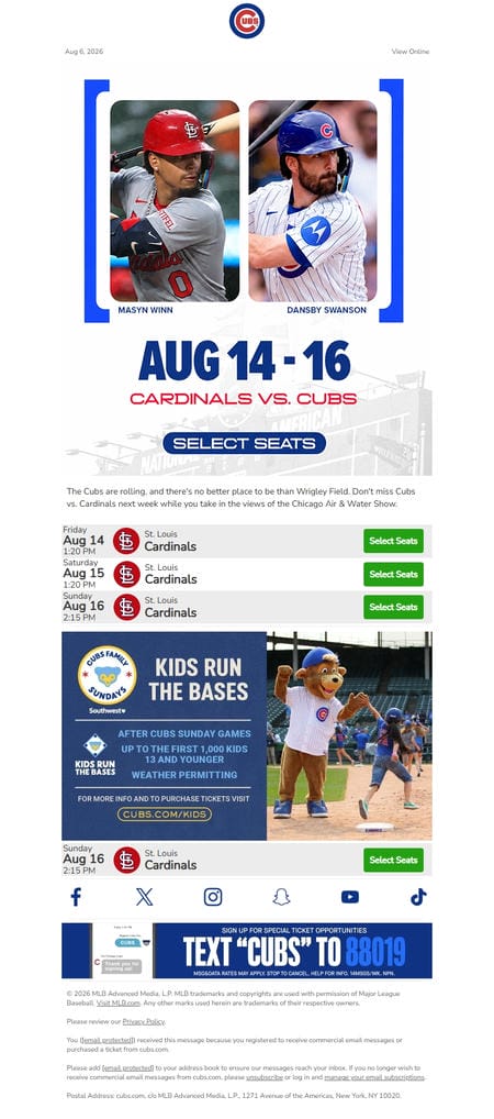 邮件模板创意 Chicago Cubs 43