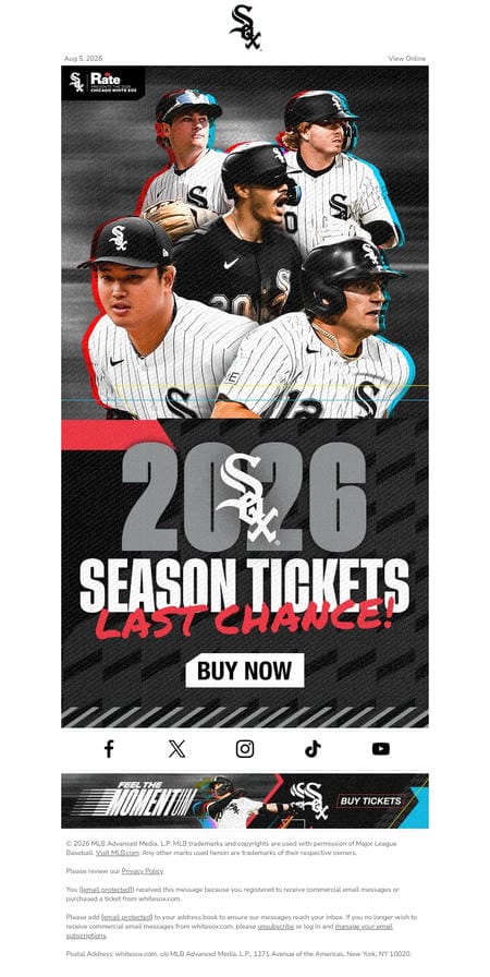 邮件模板创意 Chicago White Sox 59
