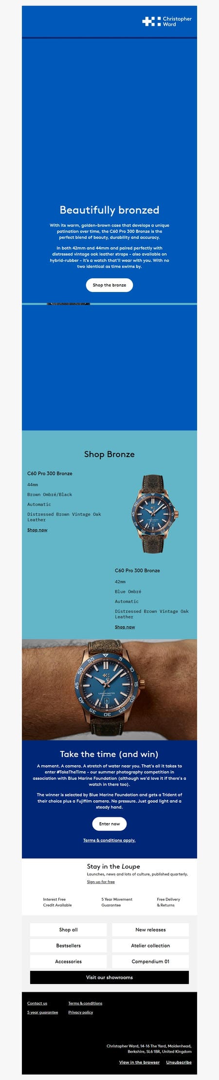 邮件模板创意 Christopher Ward 30