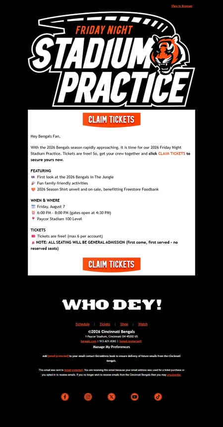 邮件模板创意 Cincinnati Bengals 45