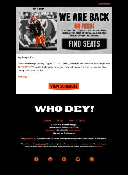 邮件模板创意 Cincinnati Bengals 47