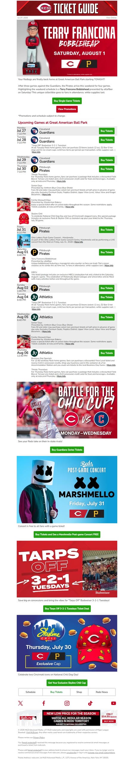 邮件模板创意 Cincinnati Reds 65