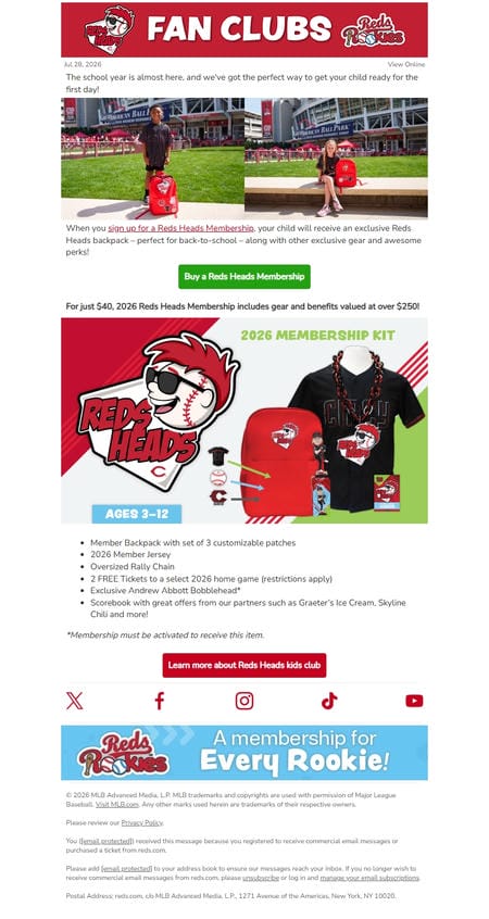 邮件模板创意 Cincinnati Reds 66