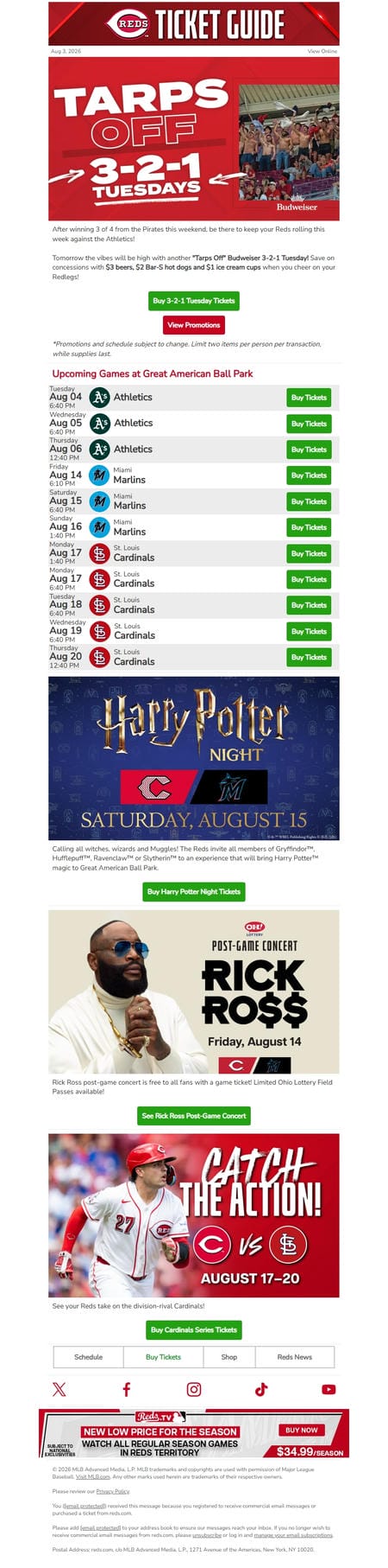 邮件模板创意 Cincinnati Reds 69