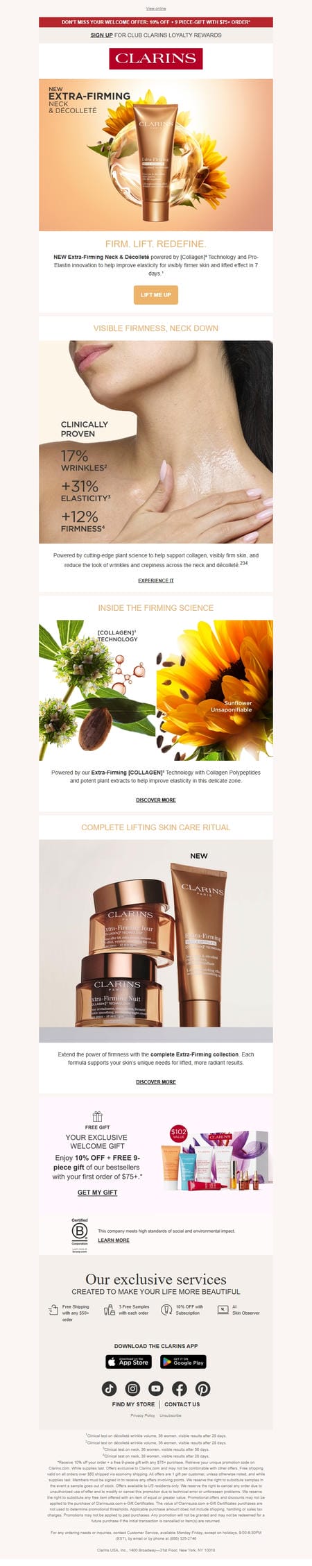 邮件模板创意 Clarins 14