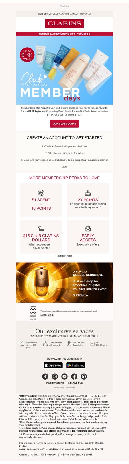 邮件模板创意 Clarins 15