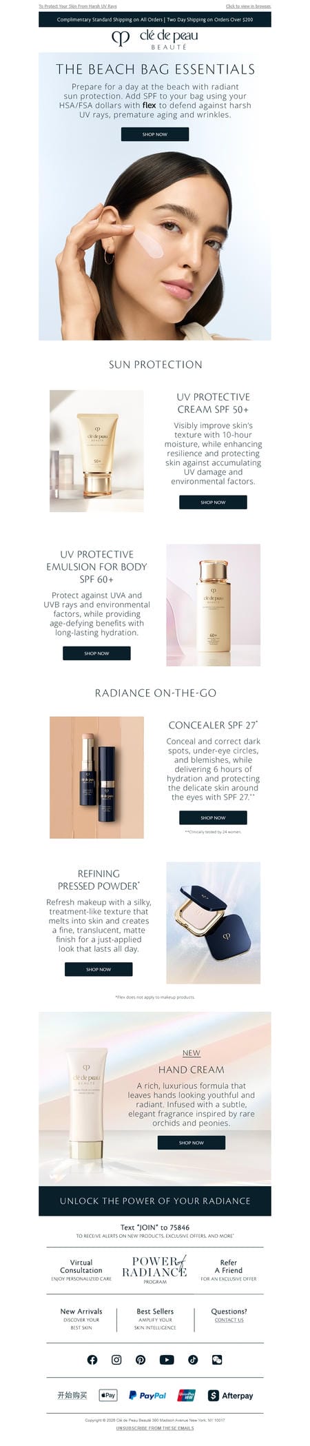 邮件模板创意 Cle De Peau Beaute 125